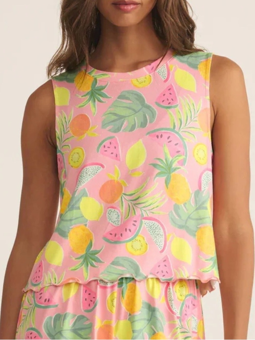 Z Supply Sloan Fruit Tank Top in Pink Peony Size XS NWT!